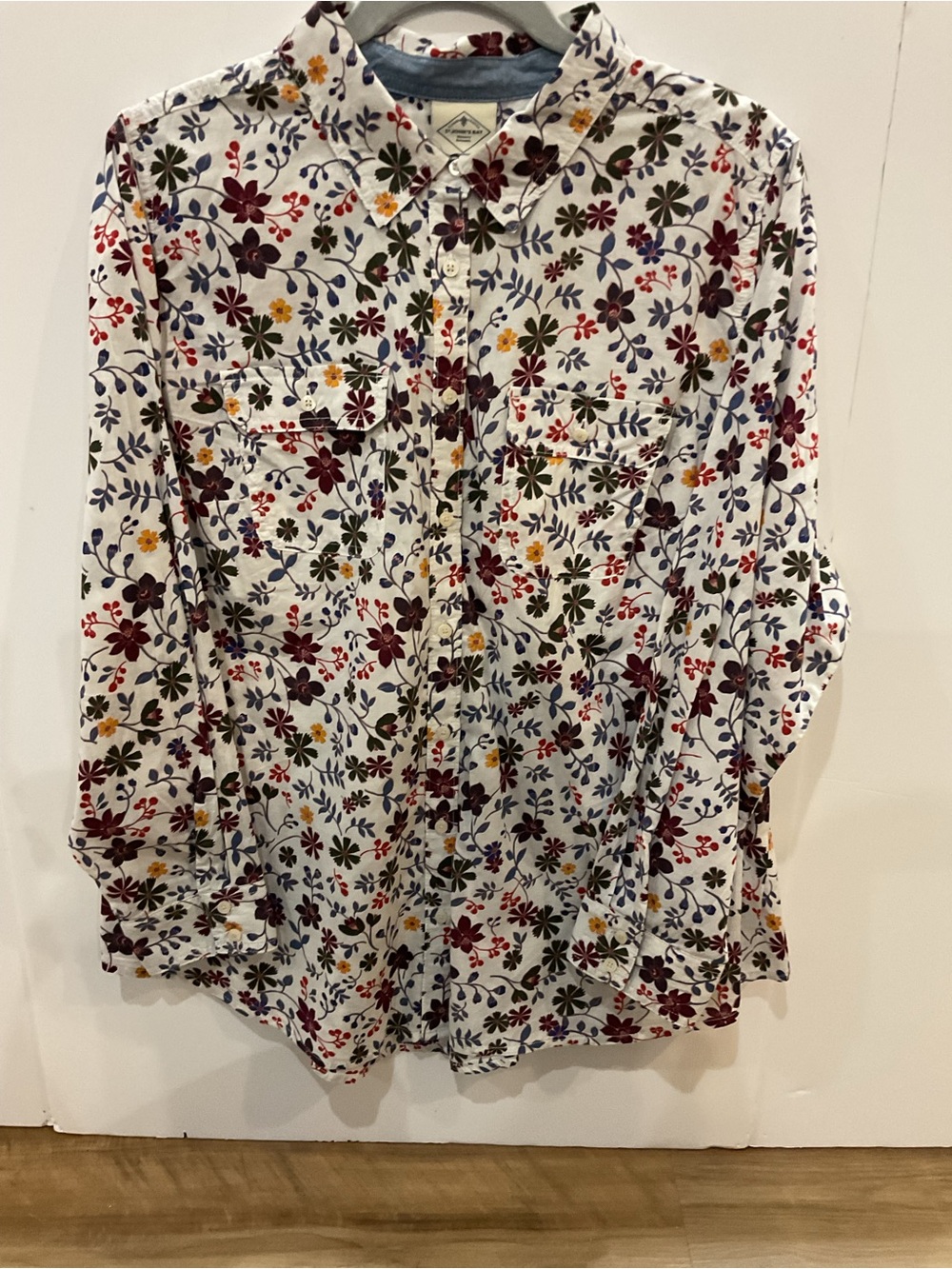 St. John’s Bay Fall Floral Button‑Down - Size 0X Like New!